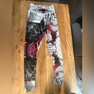 Patterned adidas high waisted leggings